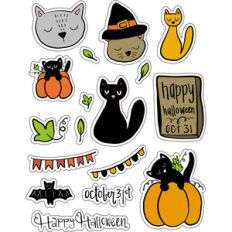 ml halloween cat stickers