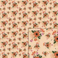fall flowers background paper