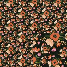 fall flowers background paper