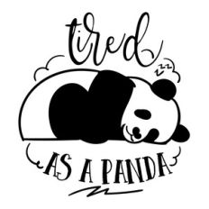 tired as a panda