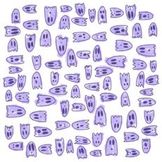 purple ghosts pattern