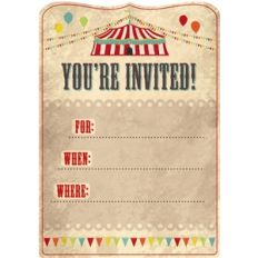 big top invitation grunge pnc