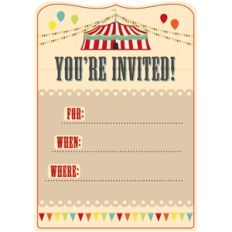 big top invitation pnc
