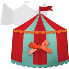 circus tent card
