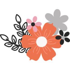 happy haunting halloween flowers
