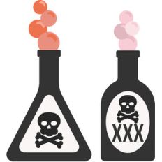 potion poison bottles
