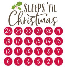 sleeps 'til christmas