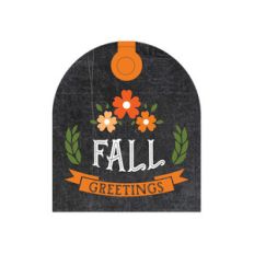 fall greetings tag