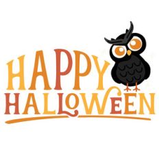 happy halloween owl