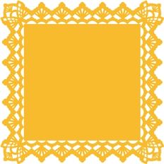square doily background
