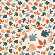fall leaves seamless pattern