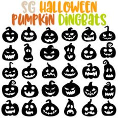 sg halloween pumpkins dingbats