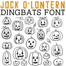 cg jack o' lantern dingbats