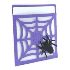 web and spider card