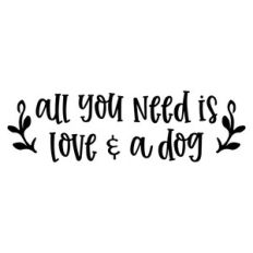 all you need is love and a dog