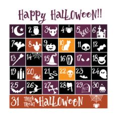 halloween calendar