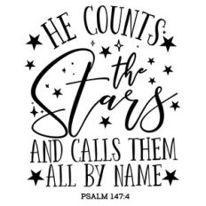 he counts the stars and calls them all by name