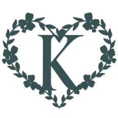 k heart letter