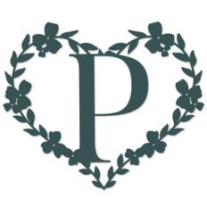 p heart letter