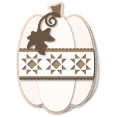 pumpkin patchwork band 5x7 card