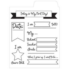 first day of school file card
