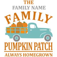 custom family pumpkin patch sign