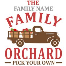 custom family orchard sign