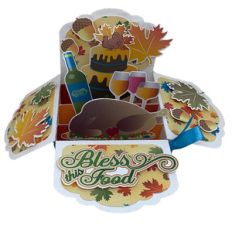 thanksgiving 5x7 pop up card in a box