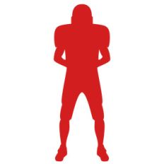 football player silhouette