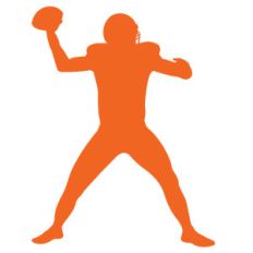 football player silhouette