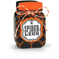 mason jar treat box spider legs