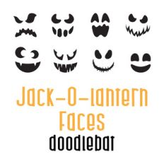 jack-o-lantern faces doodlebat