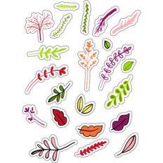 ml autumn leaves stickers