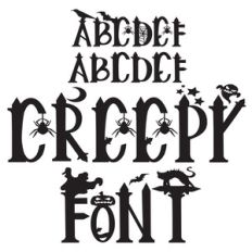 creepy font