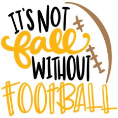 it's not fall without football