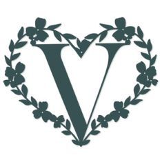 v heart letter