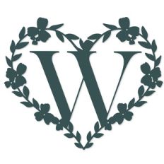 w heart letter