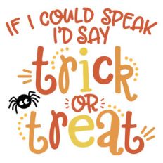 non-verbal trick or treat