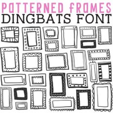 cg patterned frames dingbats