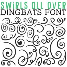 cg swirls all over dingbats