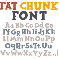 sg fat chunk font