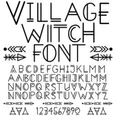 sg village witch font