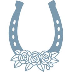 horseshoe monogram frame