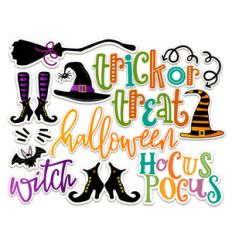 halloween witch stickers