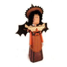 witch figure 3d pillar
