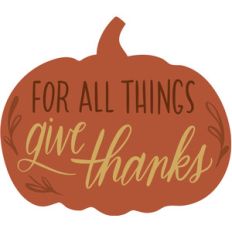 give thanks pumpkin
