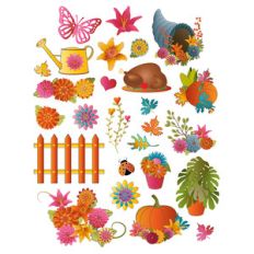 autumn-themed planner stickers