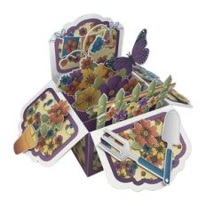 fall garden pop up card in a box