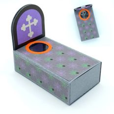grave skull matchbox