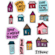 ml home sweet home stickers